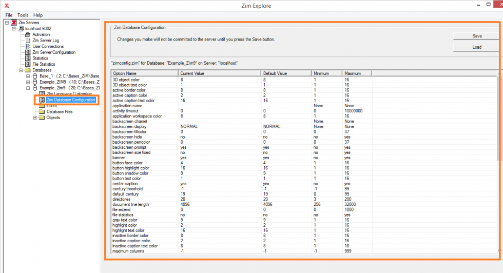 Zim Database Configuration | Zim Databases Canada